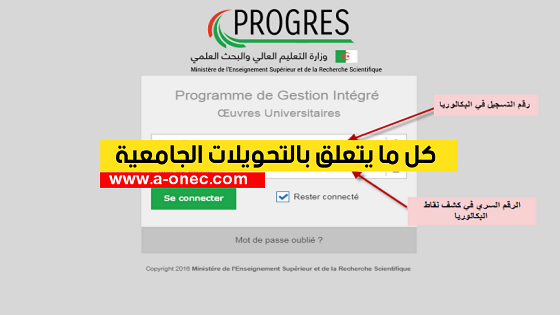 التحويل من جامعة إلى جامعة أخرى بعد عام في الجزائر -  شروط التحويل من تخصص إلى تخصص