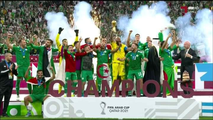 الجزائر بطل كاس العرب 2021