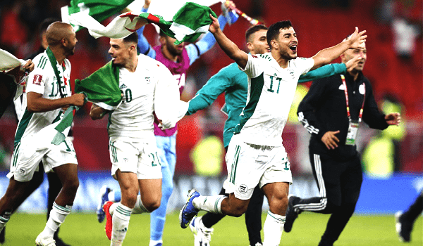 كاس العرب فوز الجزائر على قطر 2021